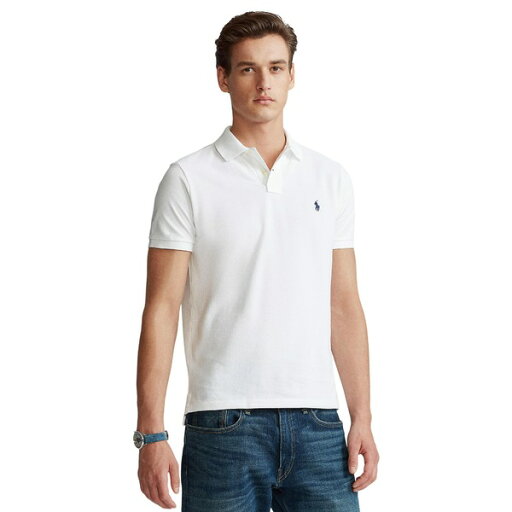 ラルフローレン メンズ シャツ トップス Custom Slim Fit Mesh Polo White ラルフローレン メンズ シャツ トップス Custom Slim Fit Mesh Polo White