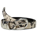メイドウェル レディース ベルト アクセサリー Triple Metal Keeper: Snake True Black Multi