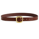 メイドウェル レディース ベルト アクセサリー Puffy Buckle Belt Soft Mahogany