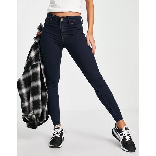 リバーアイランド レディース デニムパンツ ボトムス River Island Molly sculpt mid rise skinny jeans in dark indigo DENIM - DARK