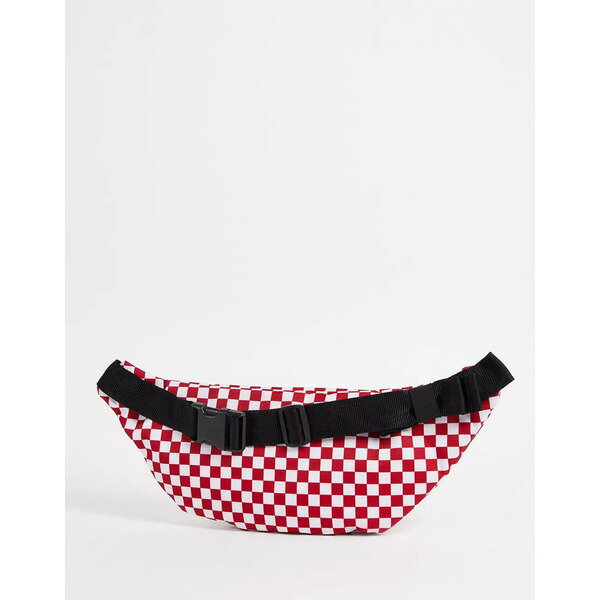 バンズ メンズ ボディバッグ・ウエストポーチ バッグ Vans Ward cross body in white/red checkerboard Red/white