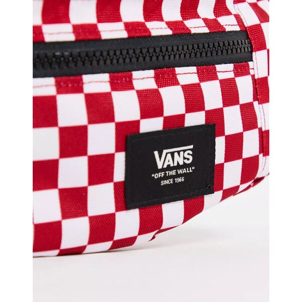 バンズ メンズ ボディバッグ・ウエストポーチ バッグ Vans Ward cross body in white/red checkerboard Red/white