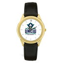 W[fB Y rv ANZT[ UNC Wilmington Seahawks Team Logo Leather Wristwatch -