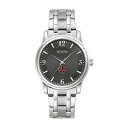 uo Y rv ANZT[ Louisiana Ragin' Cajuns Bulova Stainless Steel Corporate Collection Watch -