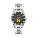 uo Y rv ANZT[ Michigan Wolverines Bulova Stainless Steel Corporate Collection Watch -