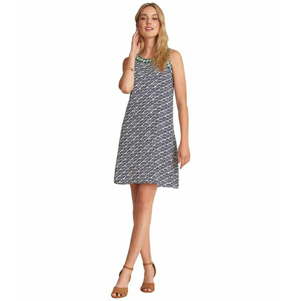 ハットレイ レディース ワンピース トップス Meghan Dress - Sun Rays Blue
