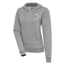 アンティグア レディース パーカー・スウェットシャツ アウター South Bay Lakers Antigua Women's Victory Pullover Hoodie Heather Gray