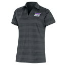 アンティグア レディース ポロシャツ トップス Stockton Kings Antigua Women's Compass Polo Charcoal