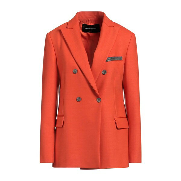 击球前夹克 - 【送料無料】 ファビアナ フィリッピ レディース ジャケット＆ブルゾン アウター Blazers Orange