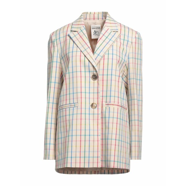 【送料無料】 セミクチュール レディース ジャケット＆ブルゾン アウター Blazers Beige