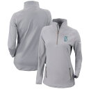 コロンビア レディース ジャケット＆ブルゾン アウター Seattle Mariners Columbia Women's OmniWick Outward Nine QuarterZip Pullover Top Gray