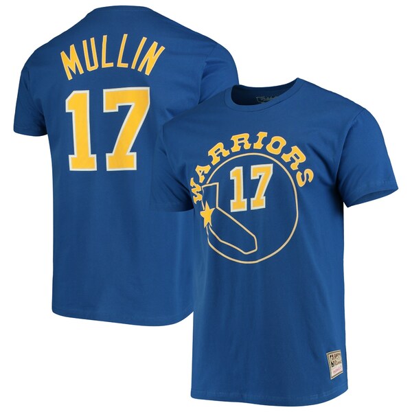 ミッチェル ネス メンズ Tシャツ トップス Chris Mullin Golden State Warriors Mitchell Ness Hardwood Classics Name Number Team TShirt Royal