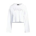 【送料無料】 ヴェルサーチ レディース パーカー・スウェットシャツ アウター Sweatshirts White