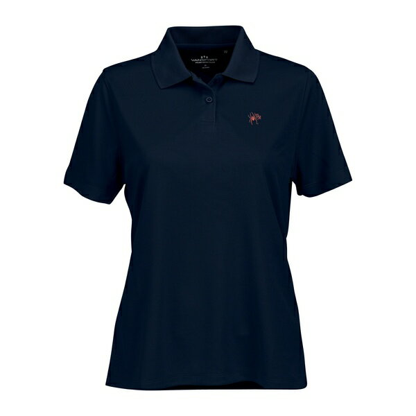 ビンテージアパレル レディース ポロシャツ トップス Richmond Spiders Women's Vansport Omega Plus Size Tech Polo Navy