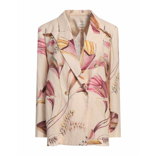 【送料無料】 ヴィコロ レディース ジャケット＆ブルゾン アウター Blazers Beige