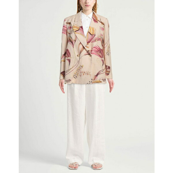 【送料無料】 ヴィコロ レディース ジャケット＆ブルゾン アウター Blazers Beige