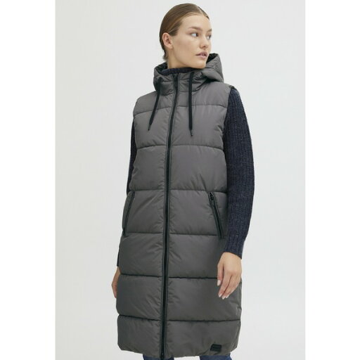 オックスモ レディース ジャケット&ブルゾン アウター OXSOLICE - Waistcoat - pewter オックスモ レディース ジャケット&ブルゾン アウター OXSOLICE - Waistcoat - pewter