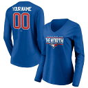 ファナティクス レディース Tシャツ トップス Toronto Blue Jays Fanatics Branded Women's Personalized Hometown Legend Long Sleeve VNeck TShirt Royal