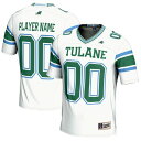 ゲームデイグレーツ メンズ ユニフォーム トップス Tulane Green Wave GameDay Greats NIL PickAPlayer Football Jersey White