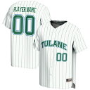 ゲームデイグレーツ メンズ ユニフォーム トップス Tulane Green Wave GameDay Greats NIL PickAPlayer Lightweight Baseball Jersey White