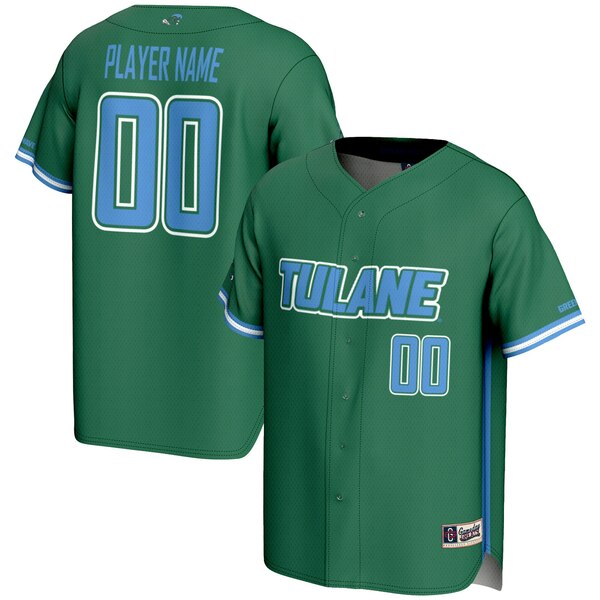 ǥ졼  ˥ե ȥåץ Tulane Green Wave GameDay Greats NIL PickAPlayer Lightweight Baseball Jersey Green