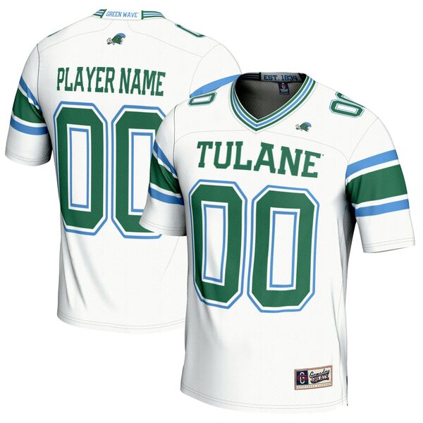 ǥ졼  ˥ե ȥåץ Tulane Green Wave GameDay Greats NIL PickAPlayer Football Jersey White