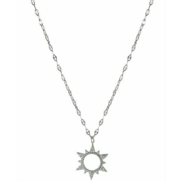 Wj xj[j fB[X lbNXE`[J[Ey_ggbv ANZT[ Cubic Zirconia Sun Pendant Necklace in Sterling Silver, 16