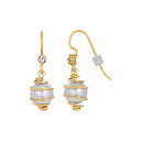 2028 fB[X sAXCO ANZT[ Imitation Pearl Wire Wrapped Drop Earring White