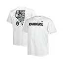 ファナティクス メンズ Tシャツ トップス Men's Branded White Las Vegas Raiders Big and Tall Hometown Collection Hot Shot T-shirt White