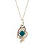  ǥ ͥå쥹硼ڥȥȥå ꡼ Crazy Collection® Deep Sea Blue Topaz (5-3/8 ct. t.w.) and Diamond (3/4 ct. t.w.) Pendant Necklace in 14k Rose Gold Blue