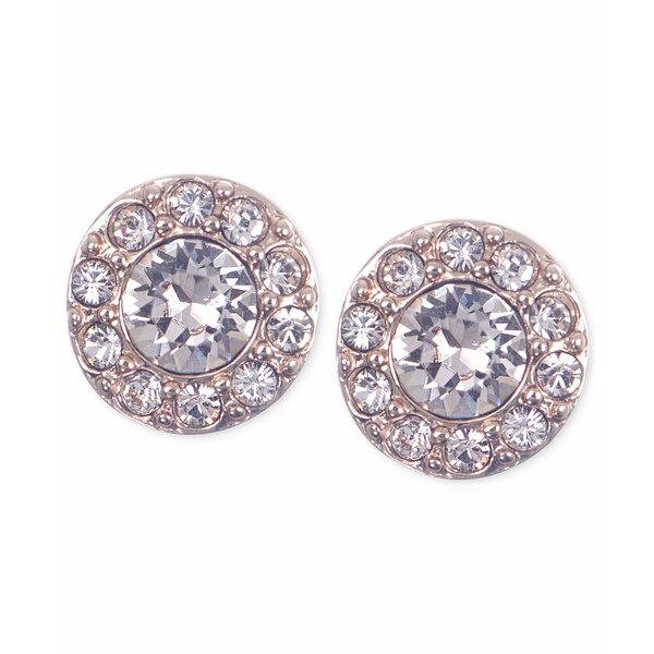 ジバンシー レディース ピアス＆イヤリング アクセサリー Small Crystal Pavé Stud Earrings Rose Gold