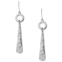 o[gE[E[XE\[z[ Y sAXECO ANZT[ Earrings, Hammered Linear Drop Earrings Silver