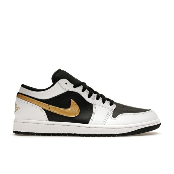 Jordan ジョーダン メンズ スニーカー 【Jordan 1 Low White Black Metallic Gold Swoosh】 サイズ US_11(29.0cm) White/Black/Metallic Gold