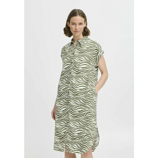 ビーヤング レディース ワンピース トップス BYAlakka - Shirt dress - animal kalamata mix ビーヤング レディース ワンピース トップス BYAlakka - Shirt dress - animal kalamata mix