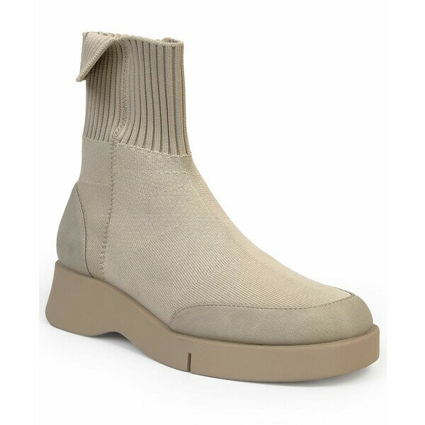 エアロソールズ レディース ブーツ シューズ Women's Flame Bootie Stone knit/faux tumbled nubuck