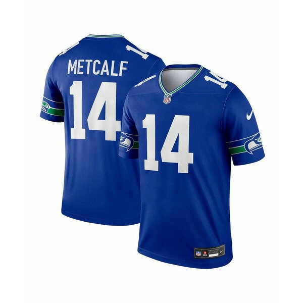 ナイキ レディース Tシャツ トップス Men's DK Metcalf Royal Seattle Seahawks Throwback Legend Player Jersey Royal