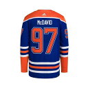 楽天astyアディダス レディース Tシャツ トップス Men's Connor McDavid Royal Edmonton Oilers Home Authentic Pro Player Jersey Royal