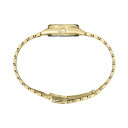 セイコー レディース 腕時計 アクセサリー Women's Analog Essentials Gold-Tone Stainless Steel Bracelet Watch 25mm White