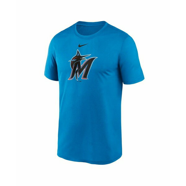 ナイキ レディース Tシャツ トップス Men's Blue Miami Marlins Legend Fuse Large Logo Performance T-shirt Blue