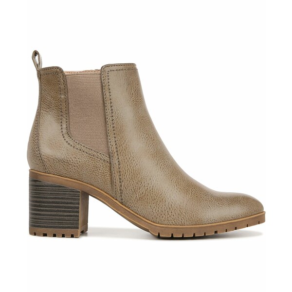 ライフストライド レディース ブーツ シューズ Mesa Lug Sole Booties Stone Beige Faux Leather