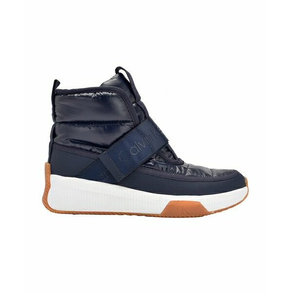 カルバンクライン レディース スニーカー シューズ Women 039 s Mabon Nylon High Top Sneakers Dark Blue Multi