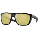 RX^f}[ Y TOXEACEFA ANZT[ Costa Del Mar Ferg XL 580G Polarized Sunglasses Matte Black/Sunrise Silver Mirror