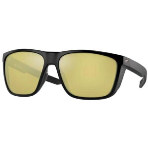 コスタデルマール メンズ サングラス・アイウェア アクセサリー Costa Del Mar Ferg XL 580G Polarized Sunglasses Matte Black/Sunrise Silver Mirror