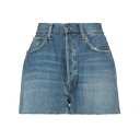【送料無料】 プラス・ピープル レディース デニムパンツ ボトムス Denim shorts Blue