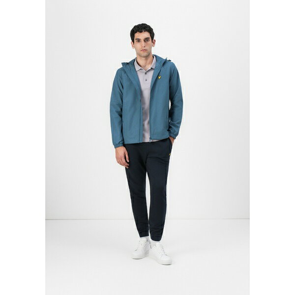 ライルアンドスコット メンズ サンダル シューズ ZIP THROUGH HOODED JACKET - Summer jacket - deep water