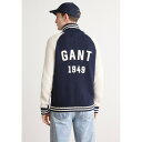 ガント メンズ ジャケット&ブルゾン アウター ZIPPED CARDIGAN - Bomber Jacket - evening blue