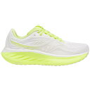 サッカニー レディース ランニング スポーツ Saucony Women's Ride 18 Running Shoes White/Yellow