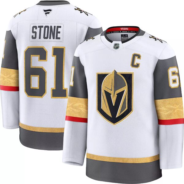 ファナティクス メンズ パーカー・スウェットシャツ アウター NHL Men's Vegas Golden Knights Mark Stone #61 2024-2025 Premium Authentic Away Jersey -