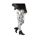 スタンダーズアンドプラクティス レディース デニムパンツ ボトムス Women's Floral Print Skinny Jeans White black floral