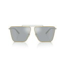 ヴェルサーチ ヴェルサーチ メンズ サングラス・アイウェア アクセサリー Men's Sunglasses, Ve2266 Gold, Silver